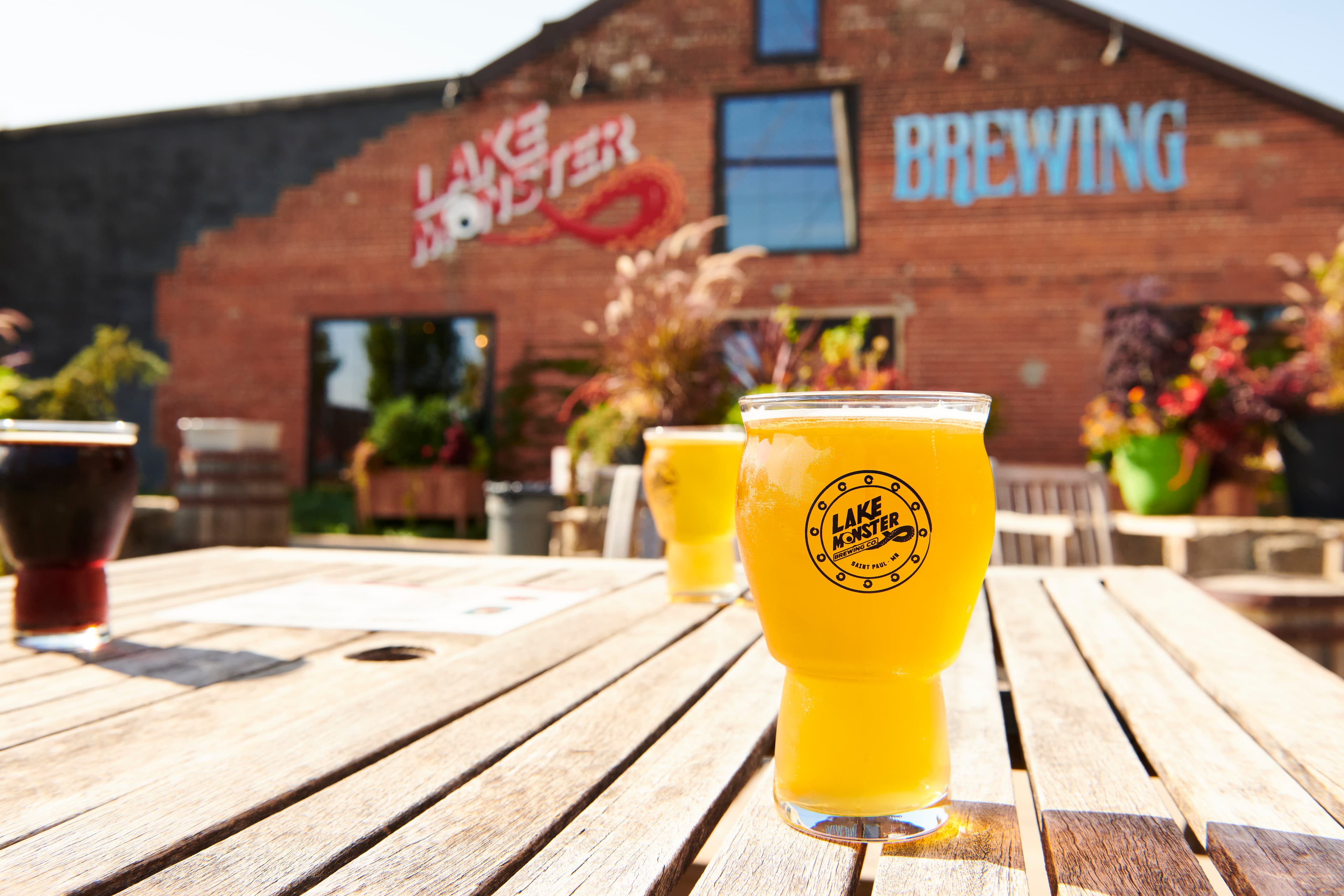 Lake Monster Brewing patio
